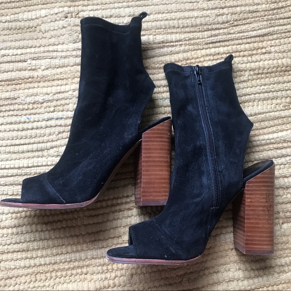 Aldo open toe & heel sock-like booties